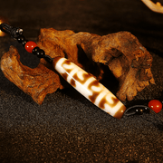 Boundless Lotus Master Dzi Bead Pendant – Health · Blessings · Longevity Protection 58mm – Design #2 - Himalayan Whisper -