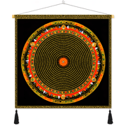 Himalayan Mandala Tapestry Wall Hanging — Thick Plush Velvet, Calm - Focus Decor  Design13 - Himalayan Whisper - 