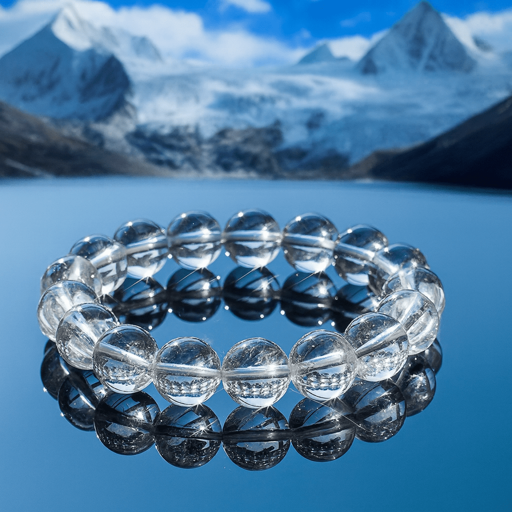 Natural Himalayan Clear Quartz Bracelet — “First Clarity” Edition - Himalayan Whisper - 