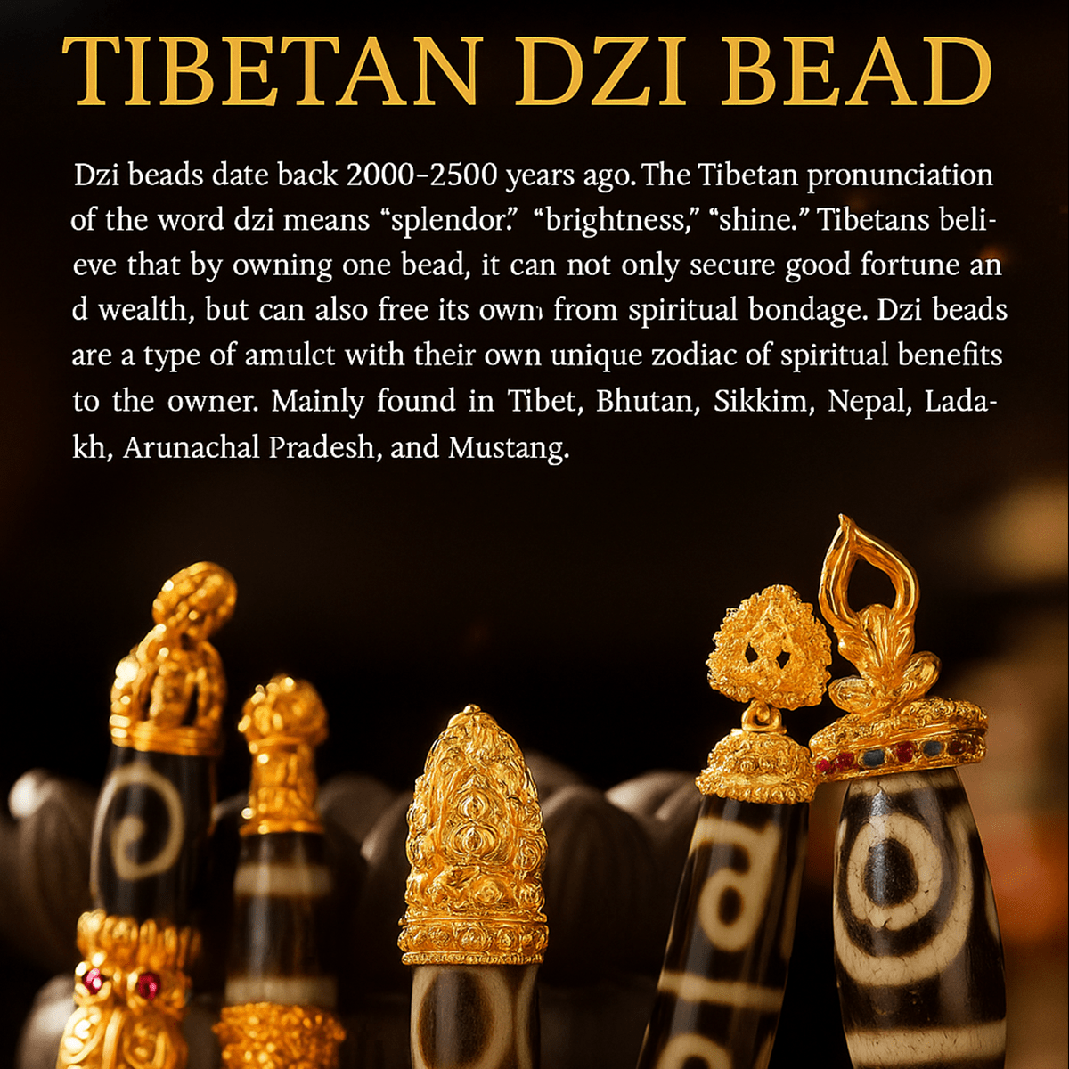 Heaven–Earth One-Eyed Dzi Bead Pendant – Clarity · Focus · Follow-Through (58mm / 2.28") – Design #2 - Himalayan Whisper -