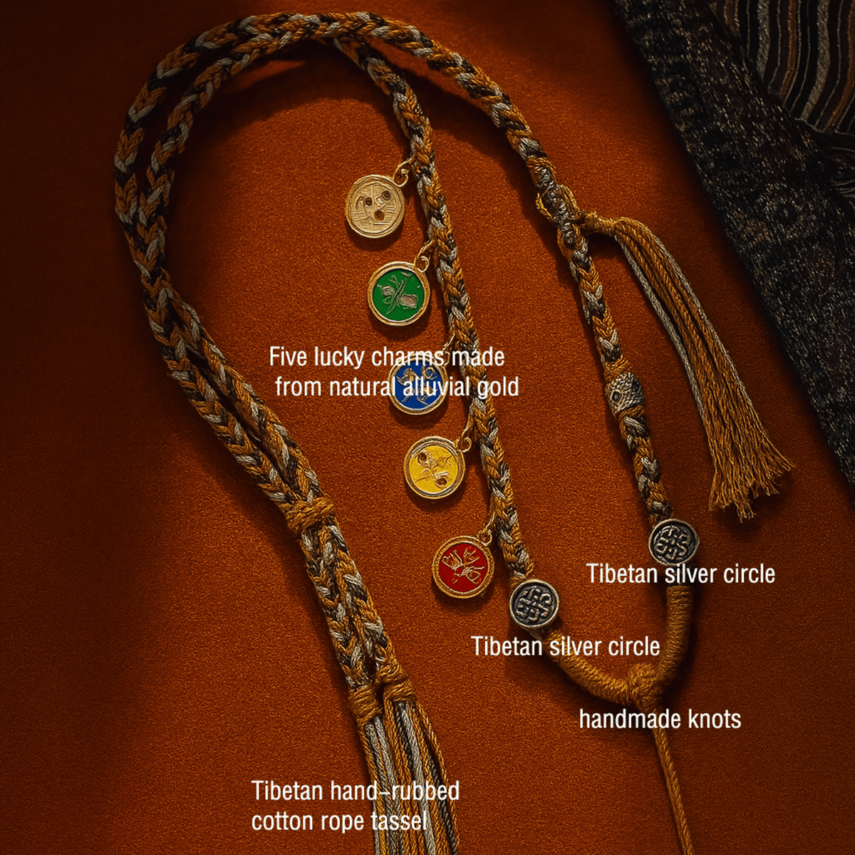 Lion-Riding Manjushri Thangka Pendant “Exam Breakthrough” (4×5cm / 1.57×1.97") – Design #1 - Himalayan Whisper -